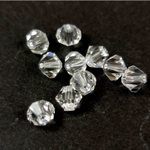 Preciosa bicone bead - Crystal - 6mm