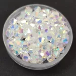 Preciosa bicone gyöngy - Crystal AB - 4mm