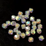 Preciosa bicone gyöngy - Crystal AB - 4mm