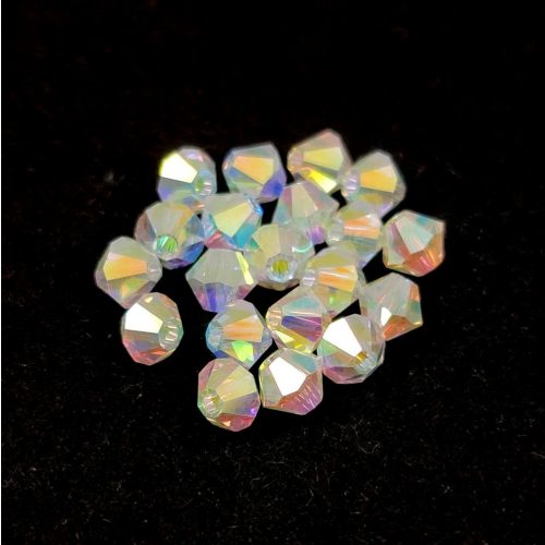 Preciosa bicone bead - Crystal AB 2X - 4mm