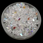 Preciosa bicone gyöngy - Crystal - 4mm