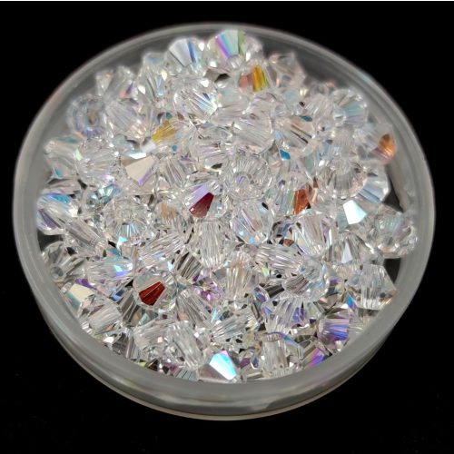 Preciosa bicone bead - Crystal Glitter - 4mm