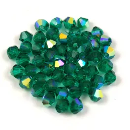 Preciosa bicone gyöngy - Emerald AB - 3mm - 50db