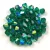 Preciosa bicone gyöngy - Emerald AB - 4mm - 50db