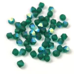 Preciosa bicone gyöngy - Emerald Matt AB - 4mm