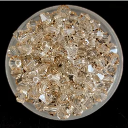 Preciosa bicone gyöngy - Honey - 4mm - 50db