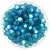 Preciosa bicone gyöngy - Indicolite Matt AB - 4mm