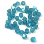 Preciosa bicone gyöngy - Indicolite Matt AB - 4mm