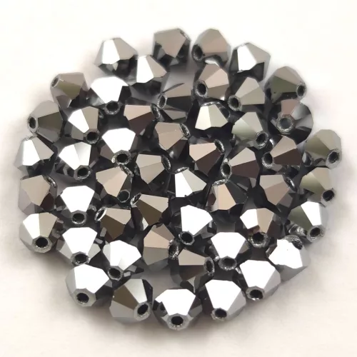 Preciosa bicone gyöngy - Crystal - 4mm