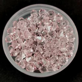 Preciosa bicone gyöngy - Light Rose - 4mm