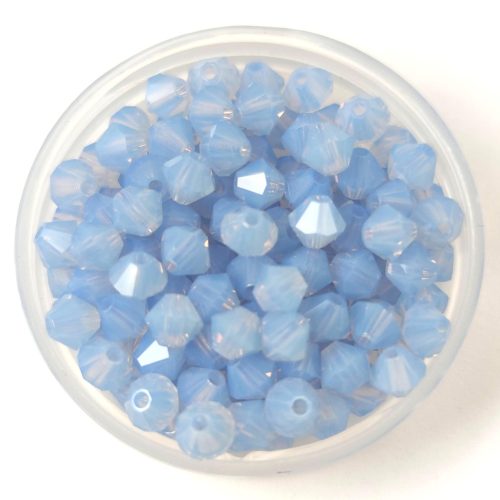 Preciosa bicone bead - Light Sapphire Opal - 4mm