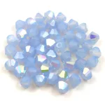 Preciosa bicone gyöngy - Light Sapphire Opal AB - 4mm