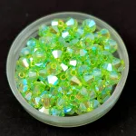 Preciosa bicone gyöngy - Limecicle AB 2X - 4mm