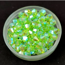 Preciosa bicone gyöngy - Limecicle AB 2X - 4mm
