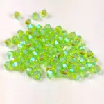 Preciosa bicone gyöngy - Limecicle AB 2X - 4mm