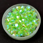 Preciosa bicone gyöngy - Limecicle AB 2X - 6mm