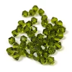 Preciosa bicone gyöngy - Olivine - 4mm
