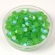 Preciosa bicone bead - Peridot AB - 4mm