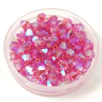 Preciosa bicone gyöngy - Rose AB 2X - 4mm