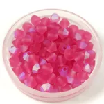 Preciosa bicone gyöngy - Rose Matt AB - 4mm
