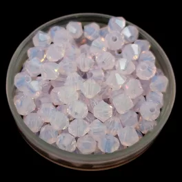 Preciosa bicone gyöngy - Rose Opal - 4mm