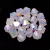 Preciosa bicone gyöngy - Rose Opal AB - 6mm