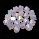 Preciosa bicone gyöngy - Rose Opal AB - 6mm