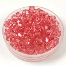 Preciosa bicone gyöngy - Rose Peach - 3mm - 50db