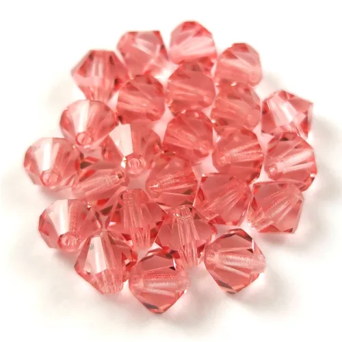 Preciosa bicone gyöngy - Rose Peach - 6mm