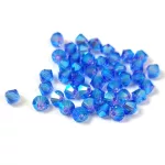Preciosa bicone gyöngy - Sapphire AB 2X - 4mm