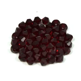 Preciosa bicone gyöngy - Siam - 3mm