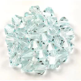   Preciosa bicone gyöngy - Silver Aquamarine - méret: 3mm - 250db - AKCIOS