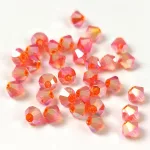 Preciosa bicone gyöngy - Sun AB 2X - 4mm