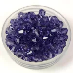 Preciosa bicone gyöngy - Tanzanite - 4mm