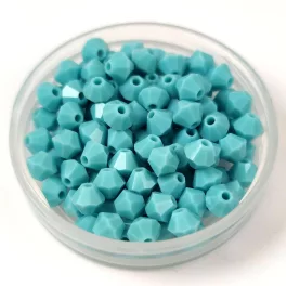 Preciosa bicone gyöngy - Turquoise - 4mm - 50db