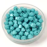 Preciosa bicone gyöngy - Turquoise - 4mm