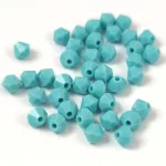 Preciosa bicone gyöngy - Turquoise - 4mm