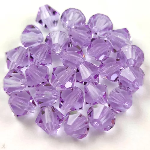 Preciosa bicone gyöngy - Violet - 6mm