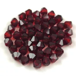   Preciosa bicone gyöngy - Vivid Siam - méret: 3mm - 250db - AKCIOS