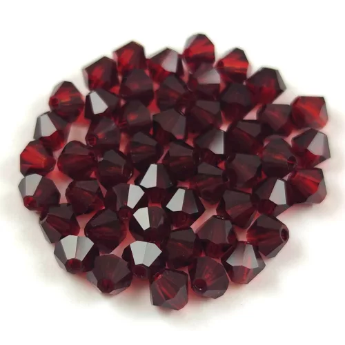 Preciosa bicone gyöngy - Vivid Siam - méret: 3mm - 250db - AKCIOS