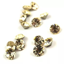 Preciosa Chaton - Light Gold Quartz - 8mm