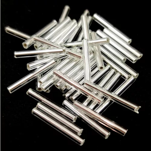 Preciosa szalmagyöngy - Silver Lined Crystal - 20mm
