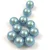 Preciosa tekla üveg gyöngy - Pearlescent Blue - 8mm 