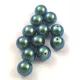 Preciosa tekla üveg gyöngy - Pearlescent Peacock Green - 8mm 