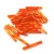 Preciosa szalmagyöngy - csavart - Silver Lined Orange - 20mm
