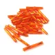 Preciosa szalmagyöngy - csavart - Silver Lined Orange - 20mm