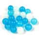 Pressed Round Glass Bead - 8mm - Blue Mix