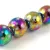 Pressed Round Glass Bead - Stars - Vitrail - 10mm