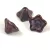 Czech pressed flower bead - bellflower - Crystal Purple Vega Luster - 8x13mm