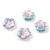 Czech pressed flower bead - Crystal Magic - 14mm